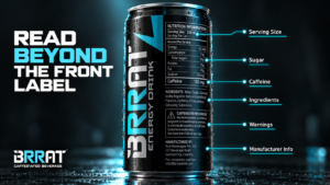 How to read an energy drink label in India including caffeine sugar ingredients warnings and serving size